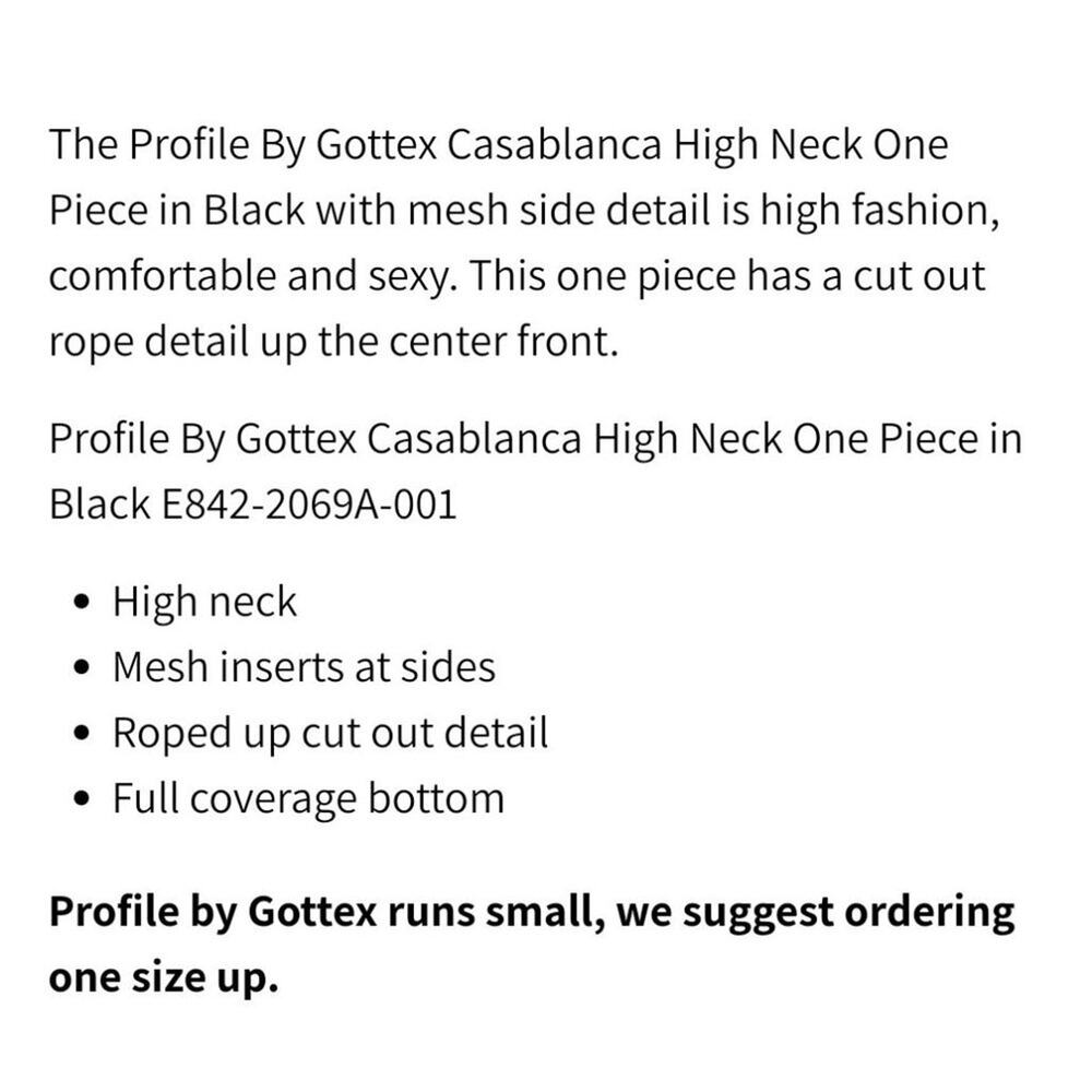 NWT Profile By Gottex Casablanca Lace-Up V-Neck One Piece Swim Bathing Suit 14 - Picture 10 of 13